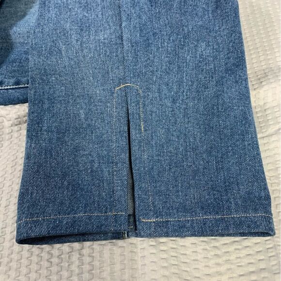 PRETTY LITTLE THING NWT Plus Mid Wash Split Hem Denim Jeans Women's Size 14 #654 - Picture 3 of 9